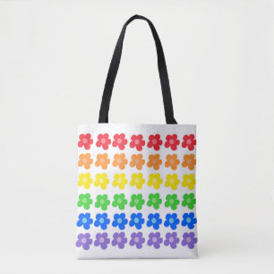 HBT Rainbow Flowers Gay pride Freedom & Equality Tygkasse