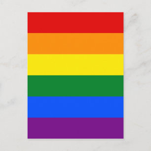 HBT Rainbow Gay pride Flagga Vykort