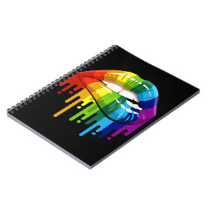 HBT Rainbow Lip Gay pride Anteckningsbok