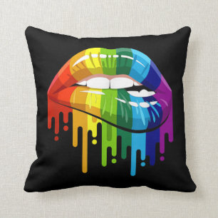 HBT Rainbow Lip Gay pride Kudde