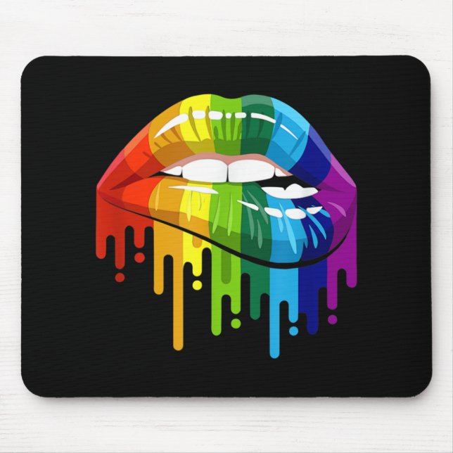 HBT Rainbow Lip Gay pride Musmatta (Framsidan)
