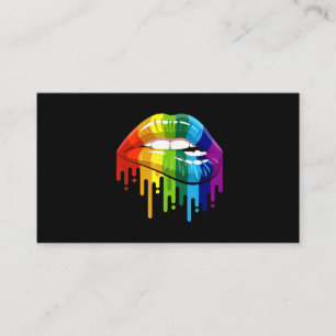 HBT Rainbow Lip Gay pride Visitkort