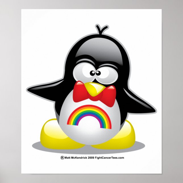 HBT Rainbow Penguin Poster (Framsidan)