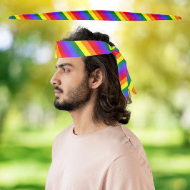 HBT Rainbow Pride Flagga Headband Tie 42-tumslängd
