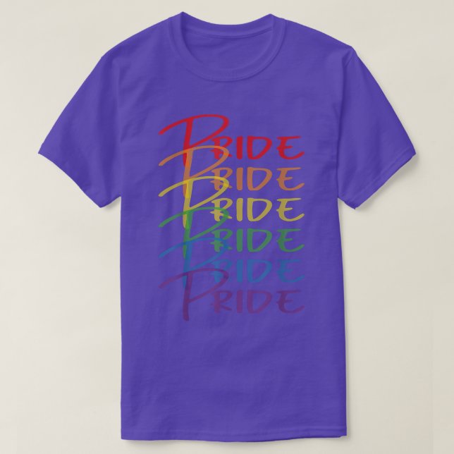 HBT Rainbow Pride Gay Lesbisk Trans Bi Pan-Pride  T Shirt (Design framsida)