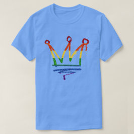HBT Rainbow Pride Glitter Krona T Shirt