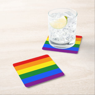 HBT Rainbow Rand Underlägg Papper Kvadrat