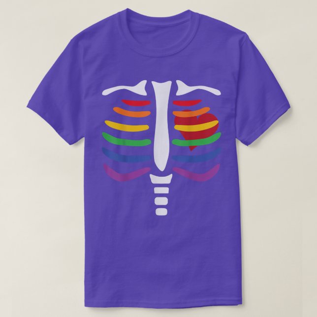 HBT Rainbow Skeleton T-Shirt (Design framsida)