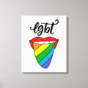 HBT Rainbow Tunga Canvastryck