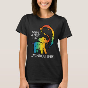 HBT regnbågsstolthet homosexuell elefantdröm utan T Shirt