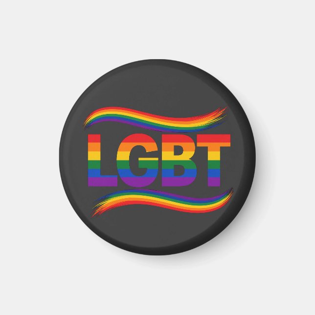 HBT regnbågsstolthet Magnet (Framsidan)