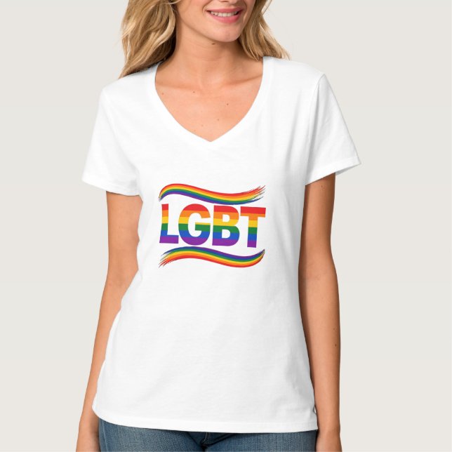 HBT regnbågsstolthet T Shirt (Framsida)