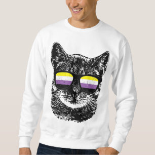 HBT-solglasögon, icke-binärt, Gay pride Lång Ärmad Tröja
