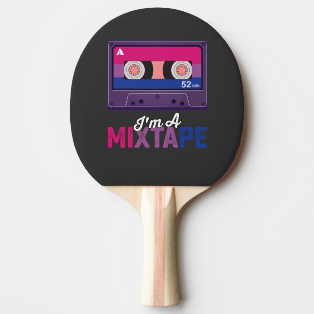 HBT-stolthet Im A Mixtape-kassett Bi Pingisracket (Framsidan)