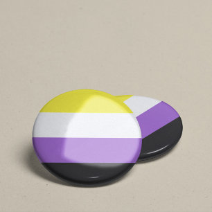 HBT-symbol för icke-binärt Pride, gemenskapssymbol Knapp