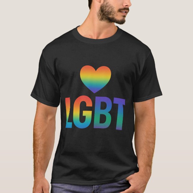 HBT T-SHIRT-UTFORMNING 🏳️ ‍ 🌈 ❤️ T SHIRT (Framsida)