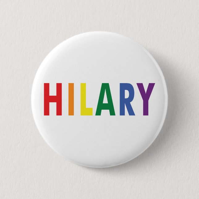 HBT-teknik för Hillary Clinton Pinback-knapp Knapp (Framsida)