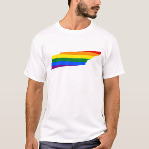 HBT Tennessee, USA statlig flagga karta T-Shirt