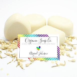 HBT TQ Artisan Small Business Rainbow Rand Visitkort