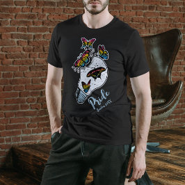 HBT TQ Butterflies i Pansexual Flagga Färg T Shirt