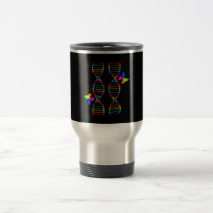 HBT TQ DNA Rainbow Flagga Butterfly Gay pride mån Resemugg