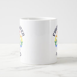 HBT TQ-Färgaden Brandman Maltesisk Kor design Jumbo Mugg