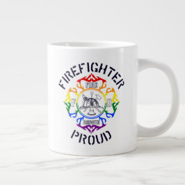 HBT TQ-Färgaden Brandman Maltesisk Kor design Jumbo Mugg