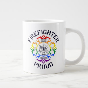 HBT TQ-Färgaden Brandman Maltesisk Kor design Jumbo Mugg
