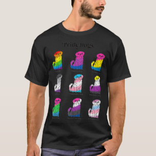 HBT TQ Flagga Kawaii Pride Hundar Gay Trans (icke- T Shirt