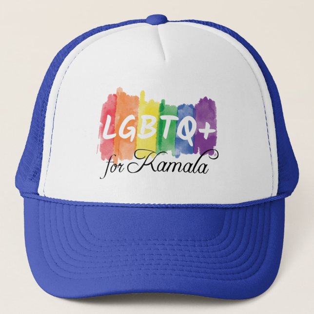 HBT TQ för Kamala Rainbow Gay pride Keps (Framsida)