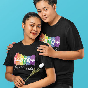 HBT TQ för Kamala Rainbow Gay pride T Shirt