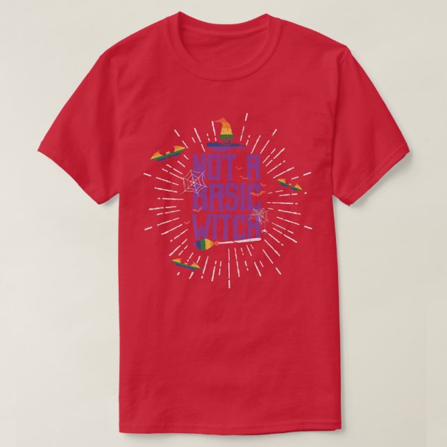HBT TQ Gay pride inte en basbricka i regnbåge T Shirt (Design framsida)