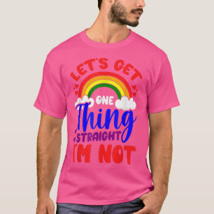 HBT TQ Gay pride Låt oss att få en Sak Rak. T Shirt