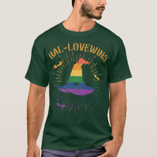 HBT TQ Halloween Costume Rainbow Kärlek Wins Wit W T Shirt