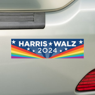 HBT TQ Harris Walz 2024 Bildekal