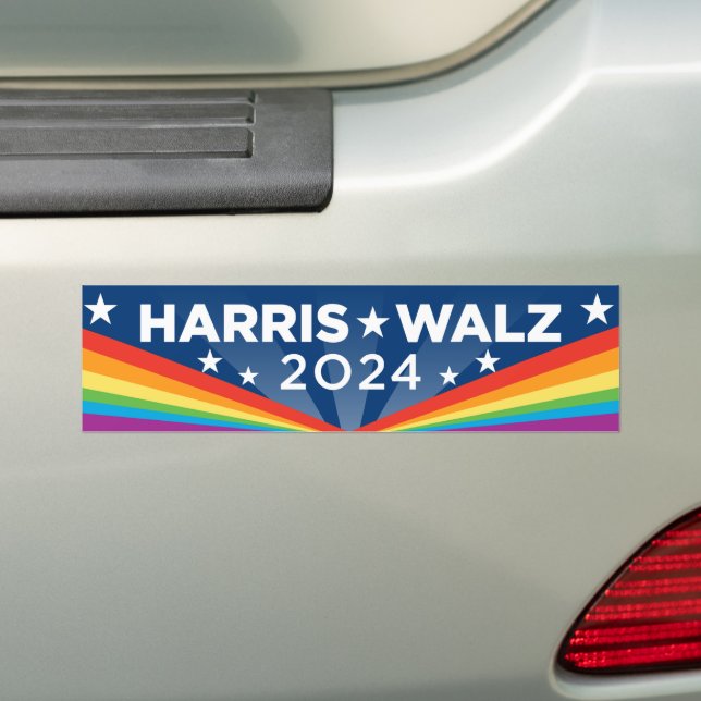HBT TQ Harris Walz 2024 Bildekal (På Bil)