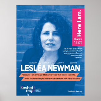 HBT TQ Jewish Heroes Poster - Leslea Newman
