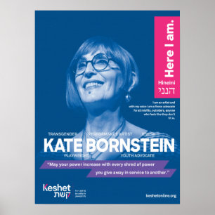 HBT TQ Judiska Heroes Poster - Kate Bornstein