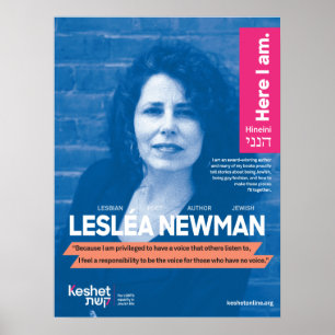 HBT TQ Judiska Heroes Poster - Leslea Newman