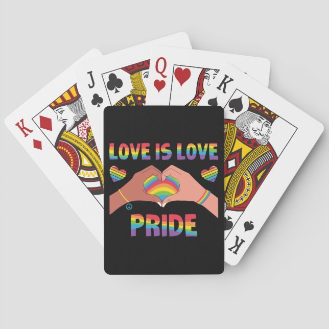 HBT-TQ - Kärlek är Kärlek - Pride Casinokort (Baksidan)