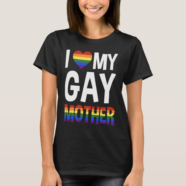 HBT TQ Kärlek Gay Mor T Shirt (Framsida)