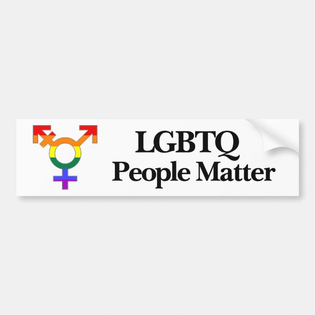 HBT TQ People Matter Bumper Sticker Bildekal (Framsidan)