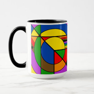HBT TQ+ POC-Pride Regnbågsgeometrisk Abstrakt Mugg