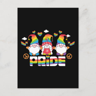 HBT TQ - Pridet - Garden Gnome - Rainbow Färg Vykort