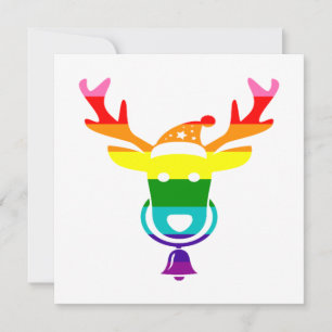 HBT TQ-Pridet Regnbåge Flagga Cute Julren Julkort