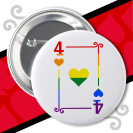 HBT TQ-Pridets Flagga för uppspelningskort 4-korts Knapp