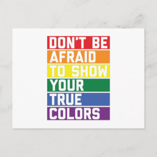 HBT TQ Rainbow Färg Pride Månad Gift Idea Vykort