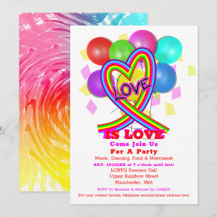  HBT TQ Rainbow Firande Pride Party bjudan Inbjudningar