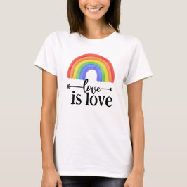HBT TQ Rainbow Kärlek är Kärlek Colorful T-Shirt