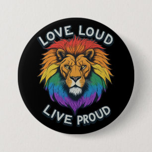 HBT TQ Rainbow kärlek high Strength and Pride lejo Knapp